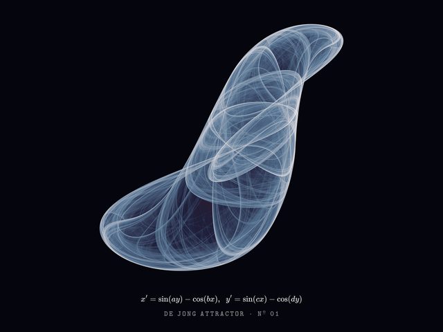 De Jong attractor Nº 01