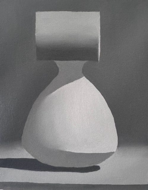 Vase and cylinder