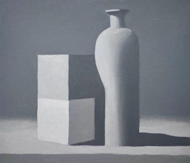 Bottle and cubes