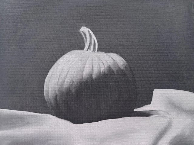 Pumpkin on a cloth